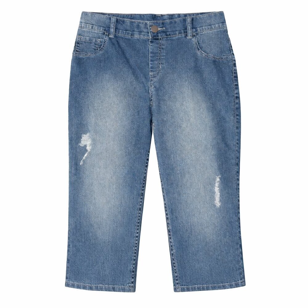 NWT LANE BRYANT Distressed Light Wash Jeans Sz 16